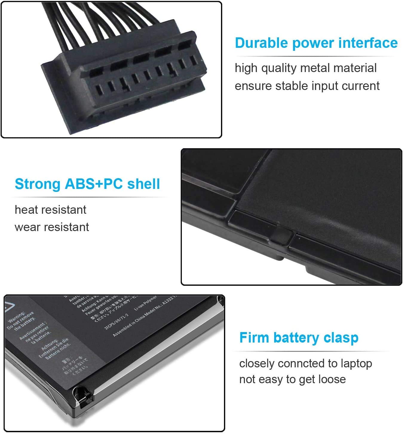 WISTAR Laptop Battery Compatible for A1322 A1278 MacBook Pro 13 inch 13